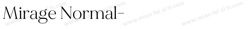 Mirage Normal字体转换